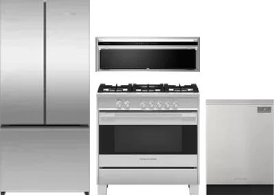 4 Piece Package Includes Refrigerator, Range, Hood And Dishwasher